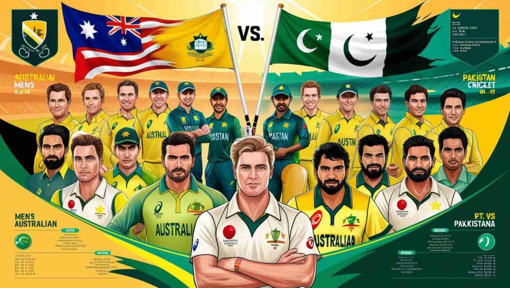 Australian men's cricket team vs Pakistan national cricket team stats